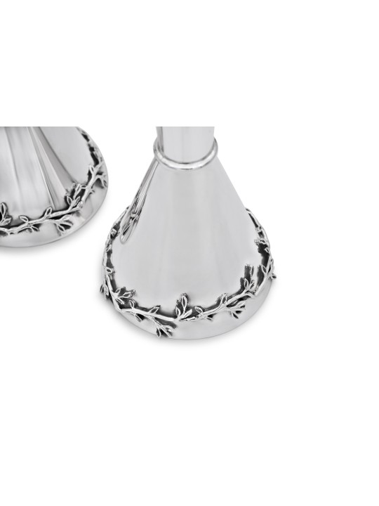 Chandeliers à la mode en argent sterling avec Leav, chandelier moderne