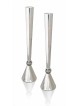 Candlesti contemporain en argent sterling extra large, bougie extra large