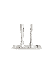 Paire de chandeliers martelés en argent sterling, argent sterling C