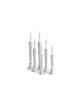 Paire de chandeliers martelés en argent sterling, argent sterling C