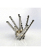 Stylish Geometric Shape Candelabra with Gold Plate , Extra Large Candl