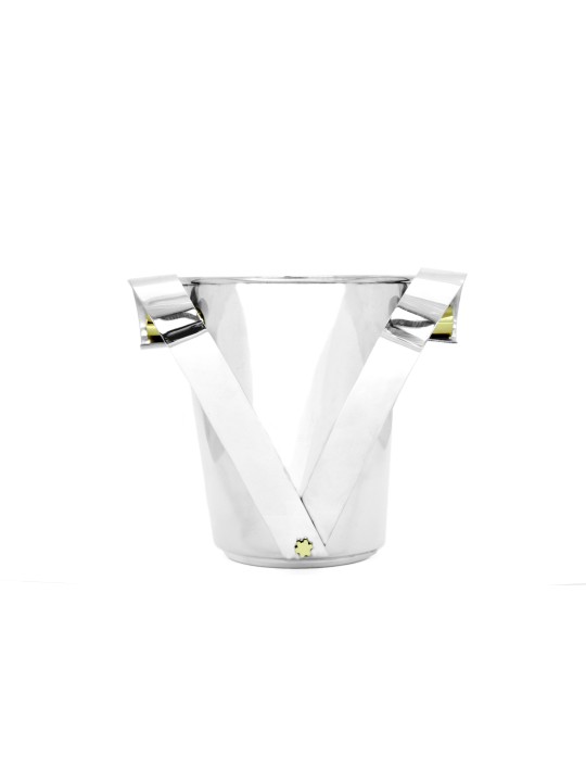 Tasse de lavage en argent et en laiton avec poignées à ailes, tasses de lavage modernes, I