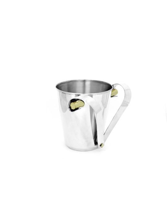 Silver & Brass Washing Cup With Wing Handles , Modern Washing Cups , I