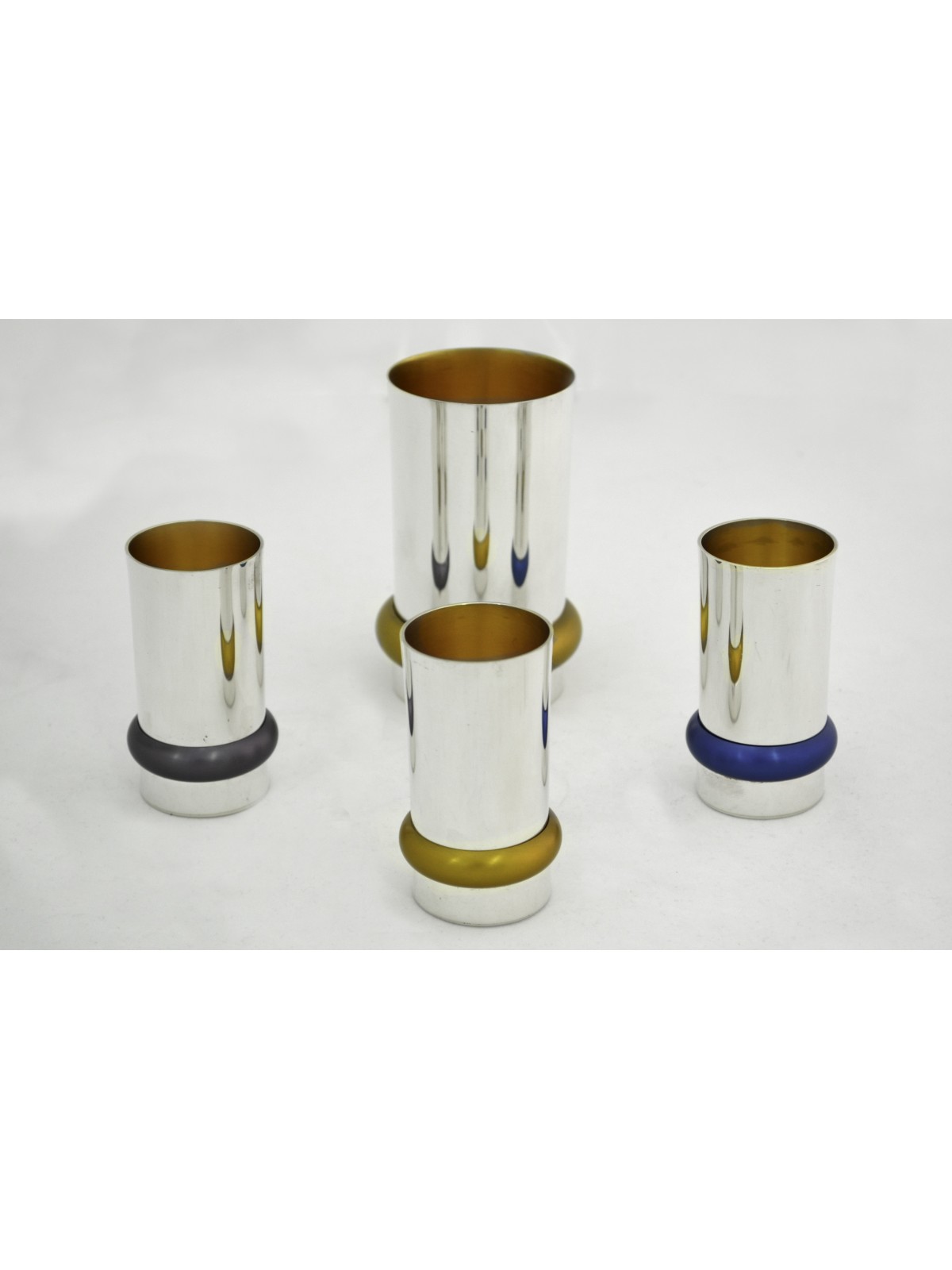 Ensemble de liqueurs et tasse de Kiddouch avec anneau en aluminium, cadeaux de Pâque, Isr