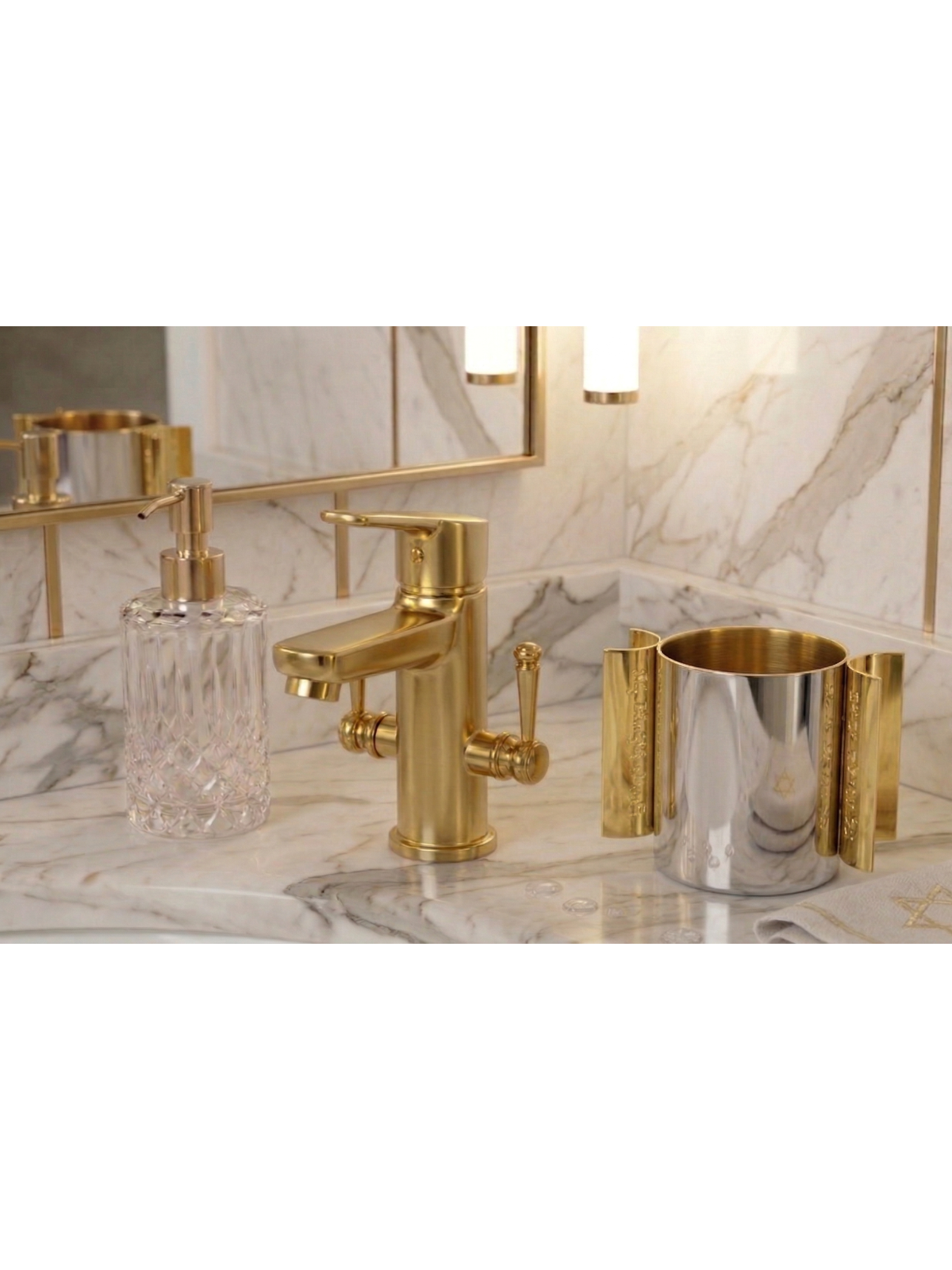 Coupe de lavage en argent moderne avec bénédiction percée Ar, cadeaux de Pâque,