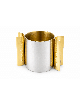 Modern Silver Washing Cup with Pierced Blessing Ar , Passover Gifts ,