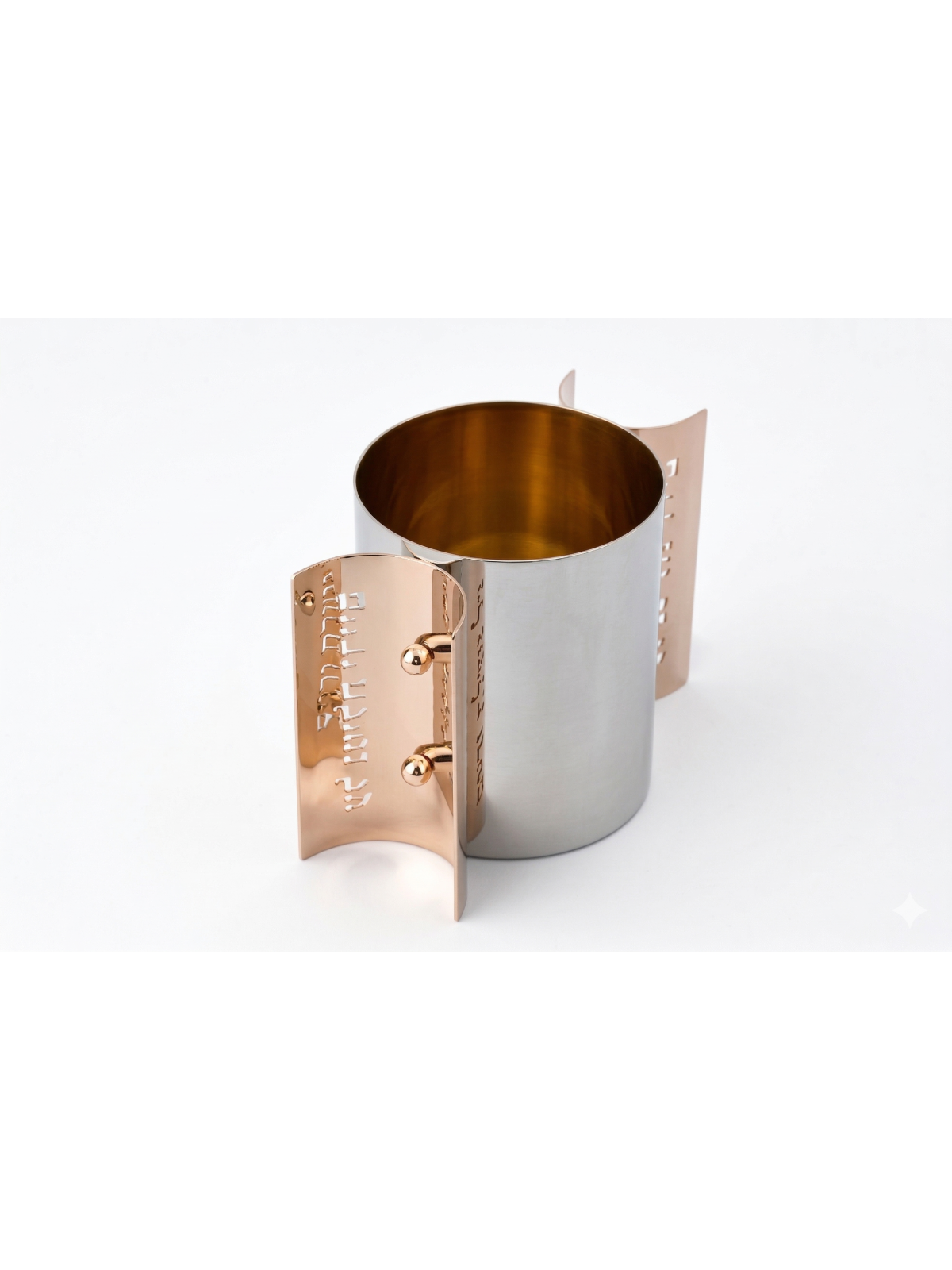 Coupe de lavage en argent moderne avec bénédiction percée Ar, cadeaux de Pâque,
