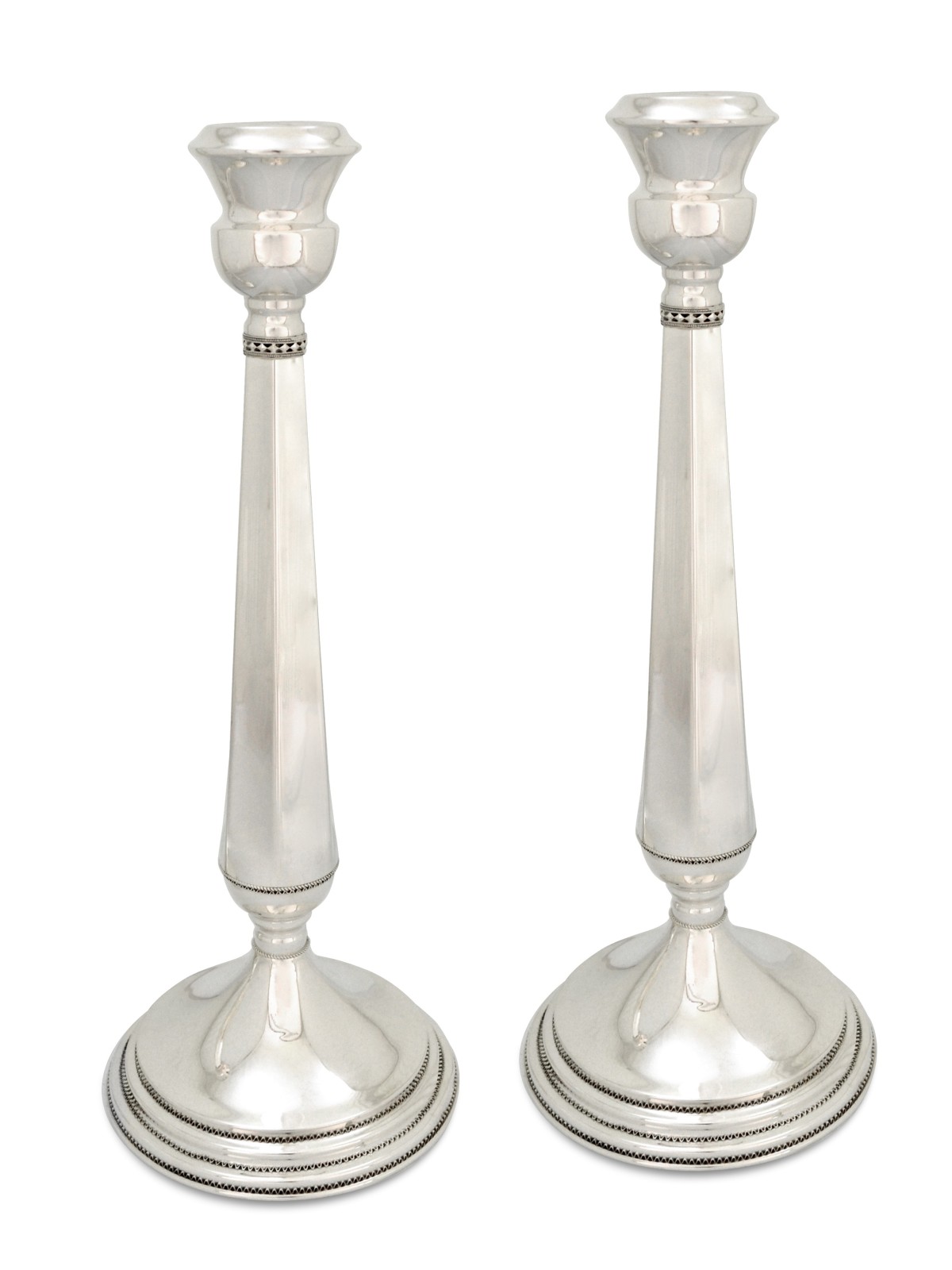 Bougeoirs extra-larges en argent sterling, chandeliers extra-larges