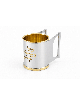 Tasse de lavage unique à deux poignées droites de Silve, cadeaux de Pâque,