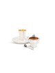 Silver Set With Honey Dish, Spoon, Wine Set , Rosh Hashanah Honey Dish