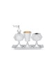Geometric Shape Havdala Set made of Sterling Silve , Modern Havdalah S