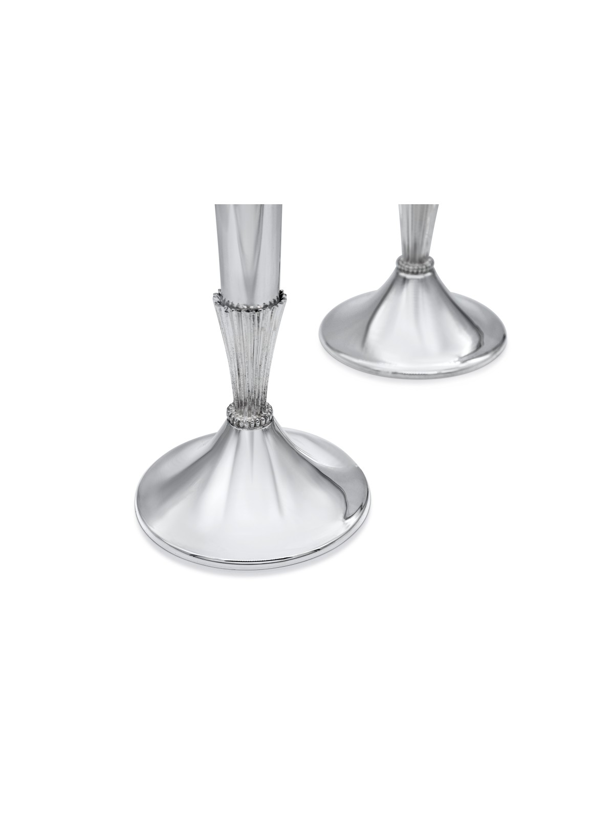 Unique Sterling Silver Candlesticks With Texture , Passover Gifts , Is