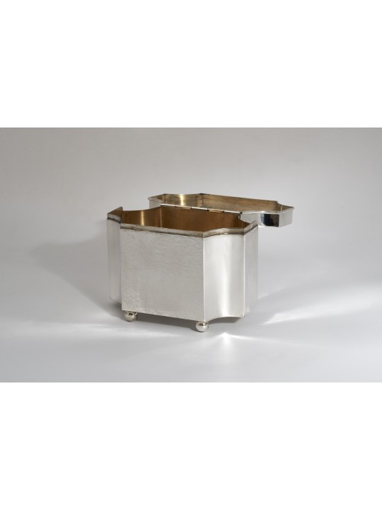 Boîte Etrog martelée en argent moderne et traditionnelle, cadeaux Tu B'Av, Isr
