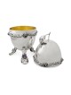 Sterling Silver Etrog Case with Amethyst Stones , Jewish Wedding Gifts