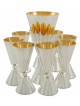 Modern Wine Cup and 6 Liquor Cups , Passover Gifts , Israeli Judaica