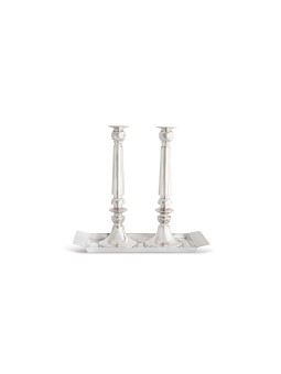 Extra Large Candlesti Contemporain En Argent Sterling, Bougie Extra Large