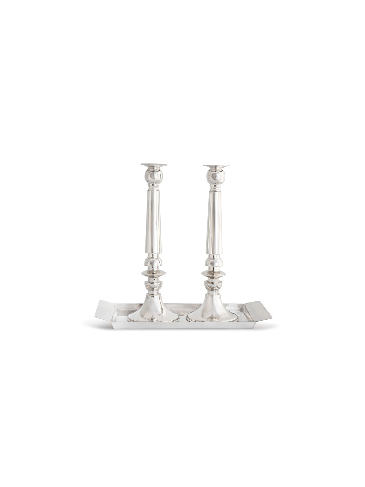 Extra Large Candlesti Contemporain En Argent Sterling, Bougie Extra Large
