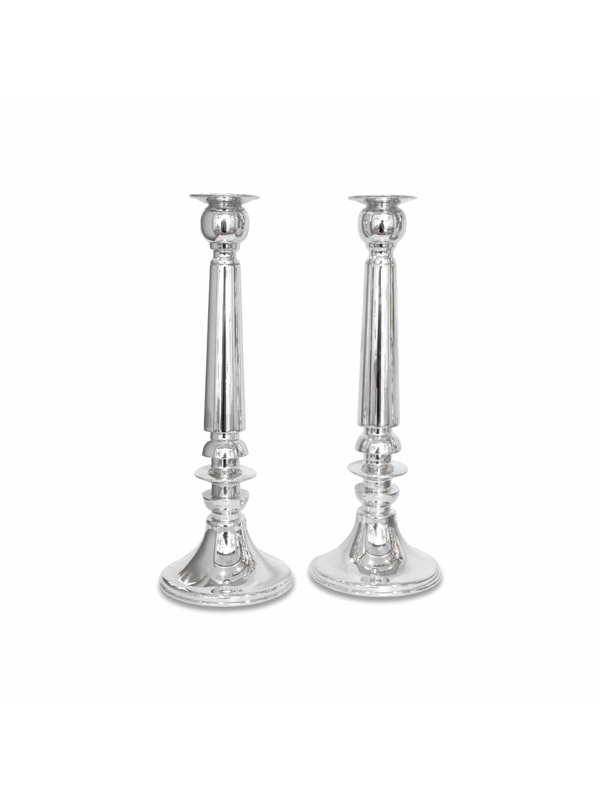 Extra Large Candlesti Contemporain En Argent Sterling, Bougie Extra Large