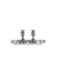 Cand de pierres de fleur en argent sterling inspiré par la nature, argent sterling C