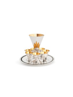 Ensemble moderne de liqueur en argent sterling en forme de cône, cadeaux de Pâque, Israël