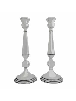 Chandeliers en argent sterling extra larges avec fili, bougie extra large