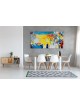 Peinture originale de Kotel abstrait multicolore w, abstrait juif A