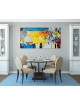 Peinture originale de Kotel abstrait multicolore w, abstrait juif A