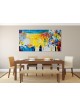 Peinture originale de Kotel abstrait multicolore w, abstrait juif A