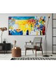Peinture originale de Kotel abstrait multicolore w, abstrait juif A