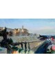 Stunning Original Painting Of The Jerusalem Skylin , Jewish Abstract A
