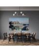 Stunning Original Painting Of The Jerusalem Skylin , Jewish Abstract A