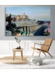 Stunning Original Painting Of The Jerusalem Skylin , Jewish Abstract A