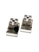 Pierres et filigrane yéménite en argent sterling Tefil, Tefillin et Tefi