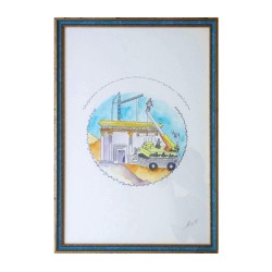 YehuditsArt Décoration murale fantaisiste faite à la main... | Cadeau juif d'Israël
