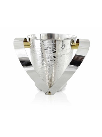 Tasse de lavage martelée d’argent et de laiton, tasses de lavage modernes, Israe