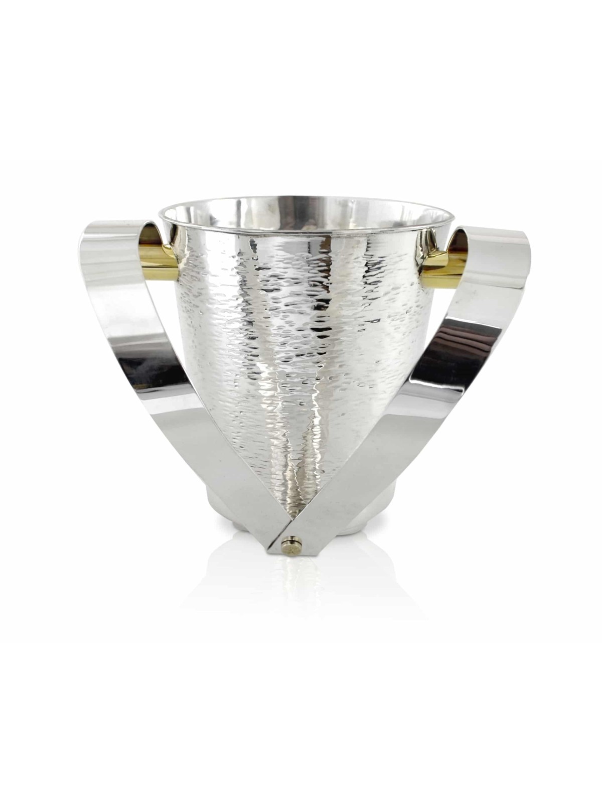 Tasse de lavage martelée d’argent et de laiton, tasses de lavage modernes, Israe