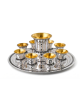 Coupe traditionnelle en filigrane en argent sterling 8 Kiddush, cadeaux de Pâque,