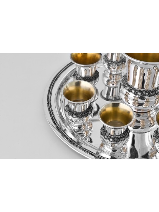 Traditional Filigree Sterling Silver 8 Kiddush Cup , Passover Gifts ,