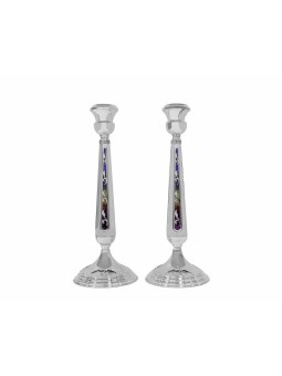 Chandeliers extra larges en argent sterling 925 avec bougie extra large