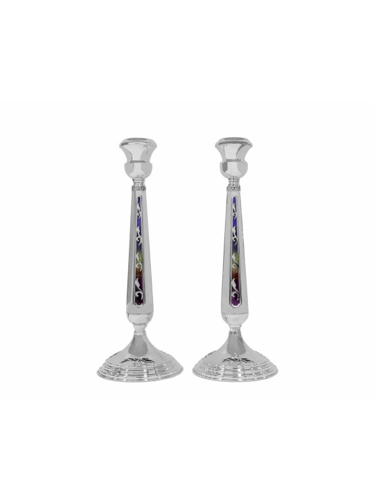 Chandeliers extra larges en argent sterling 925 avec bougie extra large