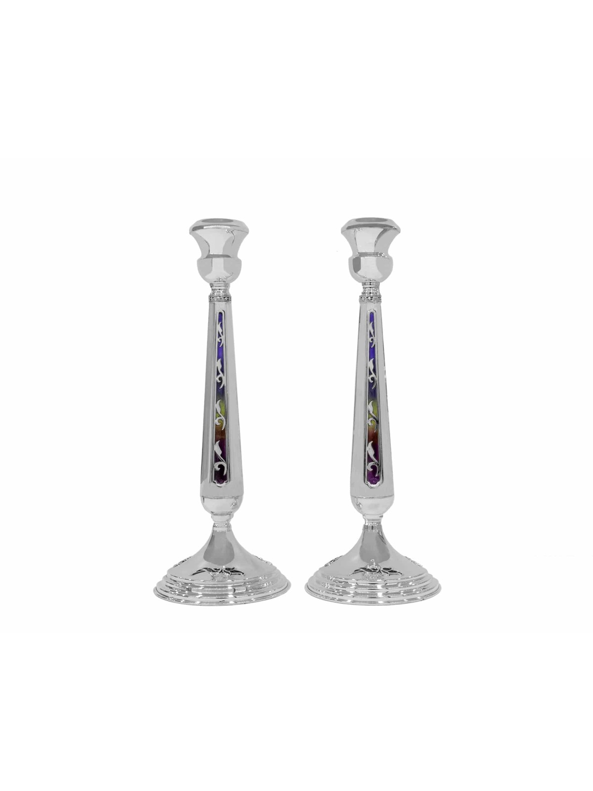 Chandeliers extra larges en argent sterling 925 avec bougie extra large
