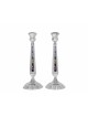 Chandeliers extra larges en argent sterling 925 avec bougie extra large