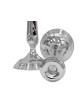 Chandeliers extra larges en argent sterling 925 avec bougie extra large