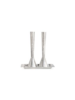 Stunning Candlesticks with a Fashionable Hammered  , Passover Gifts ,