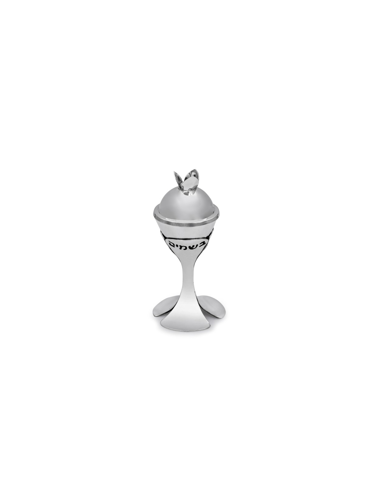 Ensemble Havdalah moderne en argent sterling avec pétales floraux P , Havdalah moderne S
