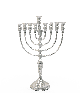 חנוכיית כסף סטרלינג 925 עם גימור מרוקן, כסף סטרלינג יוד