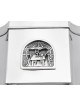 Square Sterling Silver Etrog Box with Intricate De , Tu B'Av Gifts , I