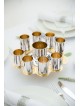 Floral Kiddush Goblet and Liqueur Cups Set , Cadeaux de Pâque , Israélien