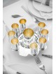 Floral Kiddush Goblet and Liqueur Cups Set , Passover Gifts , Israeli