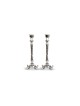 Special Silver Candlesticks with Shabbat Bracha an , Passover Gifts ,